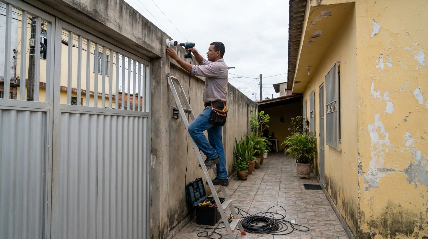 Instalacao de cameras de seguranca profissional em Uberlândia‑MG
