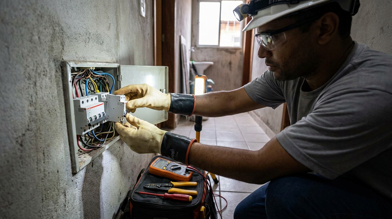 Instalacao de disjuntor profissional em Uberlândia‑MG