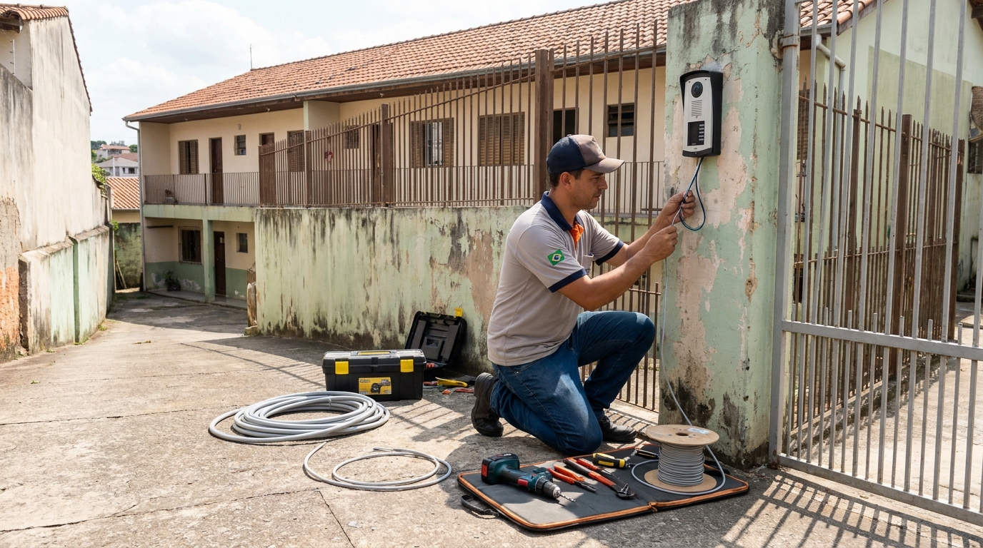 Instalacao de interfone residencial em Uberlândia‑MG