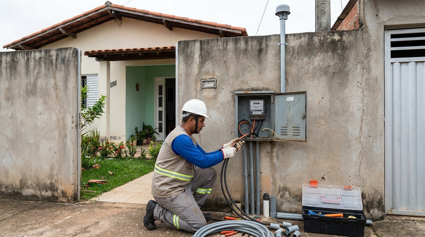 Instalacao de padrao de energia em Uberlândia‑MG