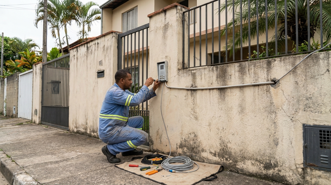 Instalacao de video porteiro em Uberlândia‑MG