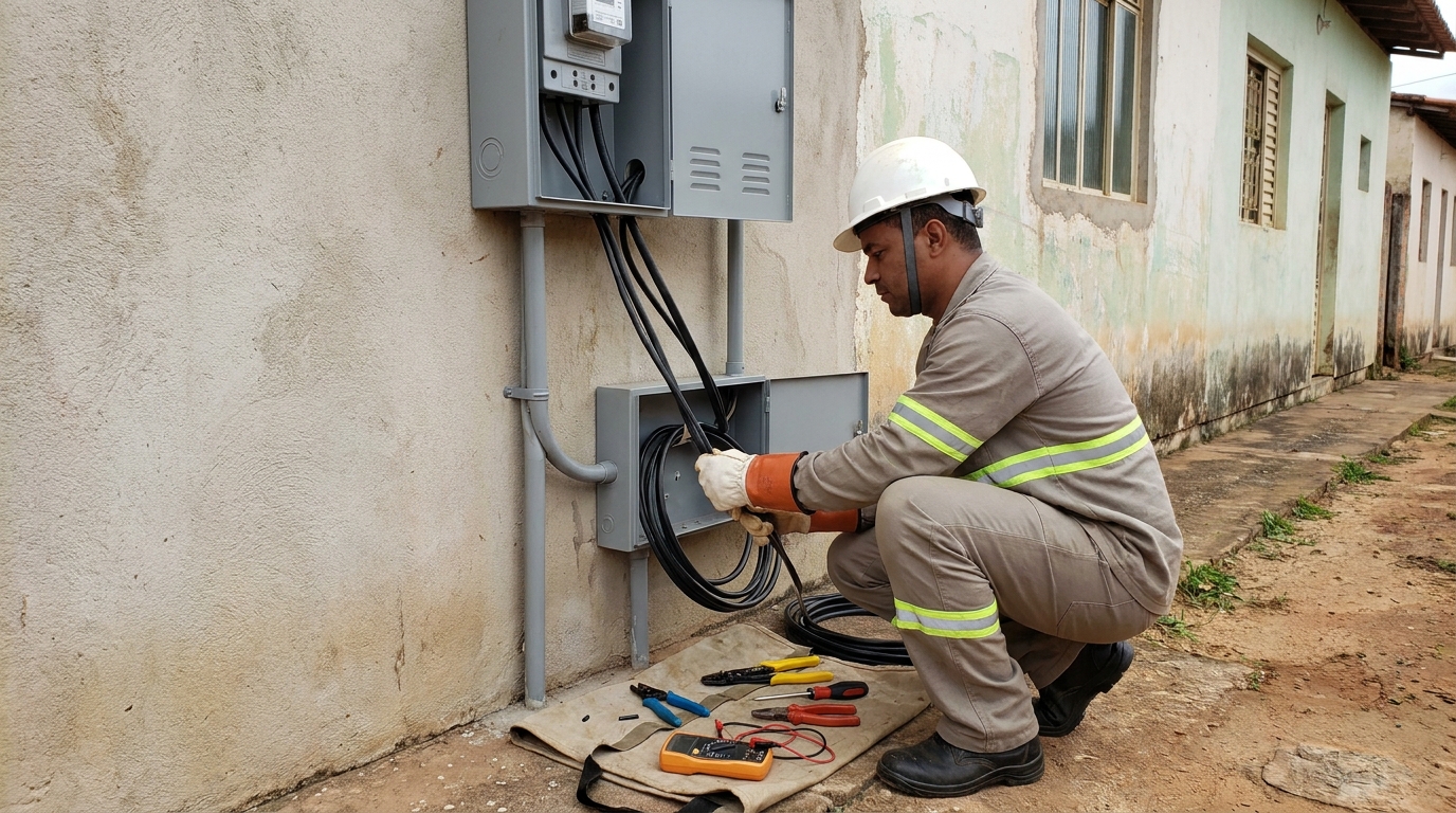 Troca de padrao de energia em Uberlândia‑MG